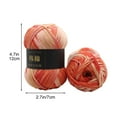 thumbnail image 3 of Ovzne Colorful Hand Knitting Yarn - 50G Crochet Milk Soft Baby Wool Yarn, Ideal For Diy Crafts, 3 of 5