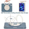 thumbnail image 4 of Kids Friendly Hybrid Case for iPad mini 6th Gen 8.3" 2021, Rugged Case with Rotating Ring Stand Pencil Holder Heavy Duty Protection Slim Fit Silicone PC Case for iPad mini 6th Gen, Cornflowerblue, 4 of 13