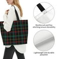 thumbnail image 3 of Kdxio Buffalo Plaid Dark Green Casual Tote Bags Women Big Capacity Shoulder Bag for Women Travel Shoulder Bags Handbags, 3 of 8