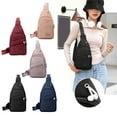 thumbnail image 1 of Xihbxyly Bolsa de Viaje para El Pecho, Antirrobo E Impermeable, Correas de Hombro Transpirables, Puerto de Carga Usb, Bandolera Ligera de Nailon, para Hombre y Mujer, Ideal para Ciclismo y Senderismo, 1 of 7