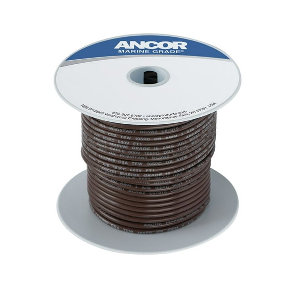 Ancor Brown 14 AWG Tinned Copper Wire - 1,000' [104299]