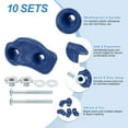 thumbnail image 3 of Rock Climbing Holds, 10 Pcs Small Climbing Rock Wall Grips with Double Hole for Playground Accessory, Blue-A, 3 of 7
