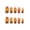 Brown Orange Maple Leaf, variant on Ku0Kaa 24 Pack Pink Heart Bow French Press On Nails, Long Square Fake Nail Tips with heart and bow accents for At-Home Manicure, Daily Wear, Parties, Holidays and Special Events