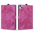 thumbnail image 2 of FJLBDE Case for Tecno MEGAPAD Pro 12 Inch 2025 with Stand, Card Slot, Embossed Flower PU Leather Folio Magnetic Cover with Pen Holder, Rose, 2 of 7