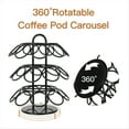 thumbnail image 3 of Coffee Pod Holder, Coffee Pod Storage Compatible for K Cups (27 Pods), Spins 360-Degrees Coffee Pod Holder Black, 3 of 6