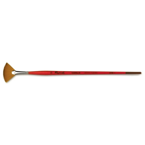 Raphael Kaerell Long Handle Oil & Acrylic Brush, Fan, Size 10