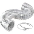 thumbnail image 4 of iPower 4 Inch 190 CFM Duct Inline Fan with 4" Filter 8 Feet Ducting Combo for Grow Tent Ventilation, Silver, 4 of 4