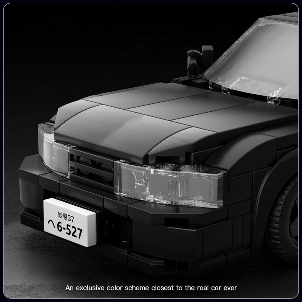 Car Building Toys with Acrylic Display Case Model Race Car Toy Building Blocks Kit, Collectible Racing Vehicle Set for Adults
