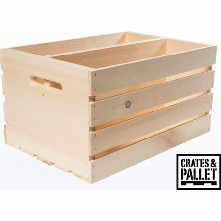 Crates and Pallet Divided Large Wood Crate