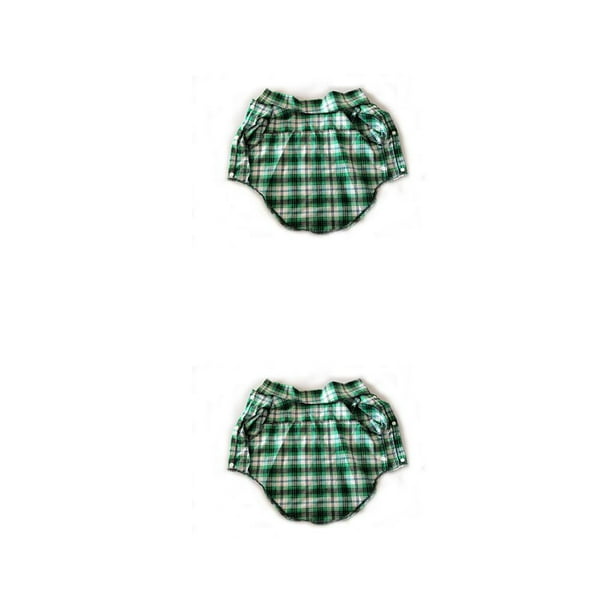 Greeniant Camisa para perros Cachorros a rayas flexibles Ropa Tela escocesa Tela multicolor Transpirable Suavidad Estilo simple Ropa para mascotas Verde M Verde METRO 2piezas Greeniant CBP392367