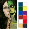 HXW 12 Colors Body Painting Palette Safe Face Body Paint Oil for Opera