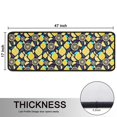 thumbnail image 5 of Kitchen Rugs Sets Of 2,Yellow Lemon Fruit Slices DarkBlue Pattern Anti Fatigue Kitchen Mat Rugs Non Slip Washable,Decorative Kitchen Floor Mats for Kitchen,Sink,Laundry,17"x47"+17"x47", 5 of 5
