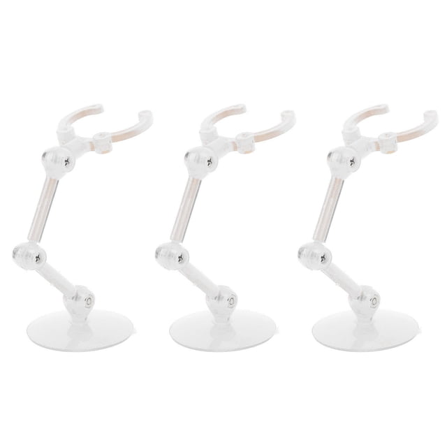 Doll Mini Display Stand, 10PCS Action Figure Support Holder Premium Plastic Material Excellent Stability and Flexibility for Anime Figure Collection