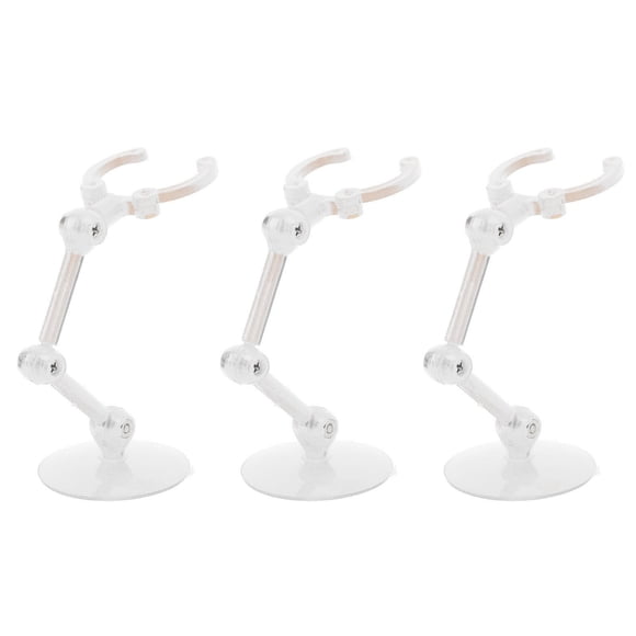 Support de Figurine Miniature, 10 Pcs Support de Figurine en Plastique Premium Excellente Stabilité et Flexibilité pour Collection de Figurines d'Anime