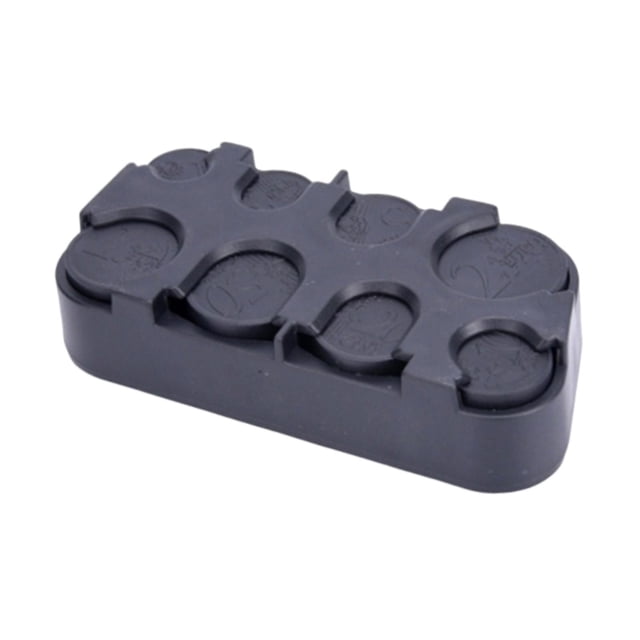Caja organizadora compacta rectangular con múltiples compartimentos para regalos. Negro