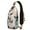 Beige-19, variant on Llama Print Sling Backpack, Lightweight Crossbody Daypack with Cute Llama Face Cartoon Pattern, Adorable Kawaii Alpaca Design, Funny and Cute Anti-theft Travel Bag for Daily Use, Outdoor, Gym