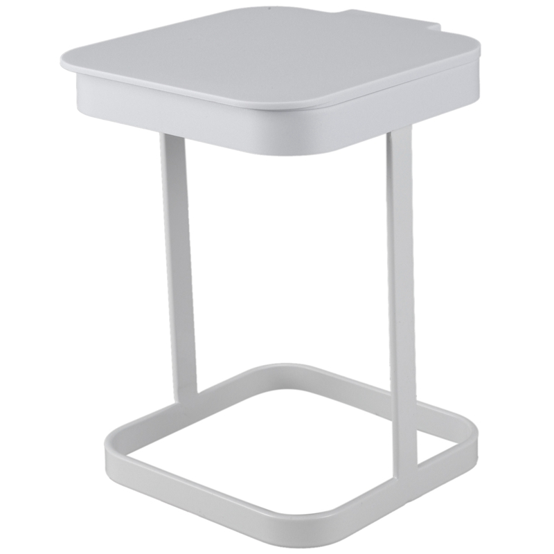 Office Small Garbage Bin Desktop Trash Can Flip Lid Living Room Paper