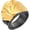 Black + Gold, variant on Men Stainless Steel Vintage Texas Poker Straight Flush Digital of Hearts Punk Biker Ring