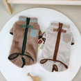 thumbnail image 6 of Dog Jumpsuit Easy to Wear Zipper Dog Suit Onesies Coat 4-Legs Pet Clothes Comfortable Puppy Sweater Jacket for Small Medium Dogs (Brown,L), 6 of 7