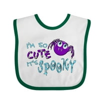 Inktastic I'm So Cute Its Spooky Cute Halloween Spider Boys or Girls Baby Bib
