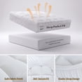 thumbnail image 4 of Sonive Ultra Thick Mattress Topper King, Pillow-Top Box Quilted Pad with Premium 1000gsm Alternative Filling, White, 4 of 11