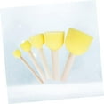 thumbnail image 2 of Round Sponge Tool Drawing Set - 15pcs Stencil Foam Brush with Wooden Handle, 2 of 5