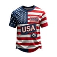thumbnail image 2 of USA Soccer Jersey for Men, 2026 USA Soccer Short Sleeve United States Team Fan International Football Shirt, Retro Streetwear Crewneck Top, 2 of 8
