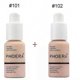 thumbnail image 1 of PHOERA 2pcs/set Liquid Coverage Foundation Facial Base Cream Brighten Moisturizer Mineral Full Cover Concealer Makeup TSLM1, 1 of 3