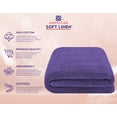 thumbnail image 5 of American Soft Linen Luxury 40x80 Oversized Bath Sheet, 100% Cotton XL Turkish Bath Sheet Towel, Purple, 5 of 10