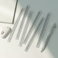 thumbnail image 3 of Tibvox Transparent Triangular Prism Ruler Architect Scale Ruler 0-15cm Straight Ruler, 3 of 12