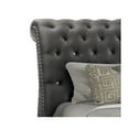thumbnail image 3 of Kendall Queen 5 Pc Tufted Upholstery Bedroom Set Made With  Wood In Gray, 3 of 15