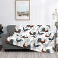 thumbnail image 3 of Salouo Cool Chicken Print Throw Blanket Gifts for Women Men Soft Flannel Blanket for Home Living Room Decor Bedroom Blanket Gifts for Mom Dad -60"x50", 3 of 7