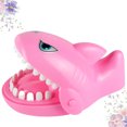 thumbnail image 2 of MasteelfCA Finger Biting Shark Creative Joke Trick Tooth Extraction Game Interactive Toys for Children and Parents (Pink), 2 of 7