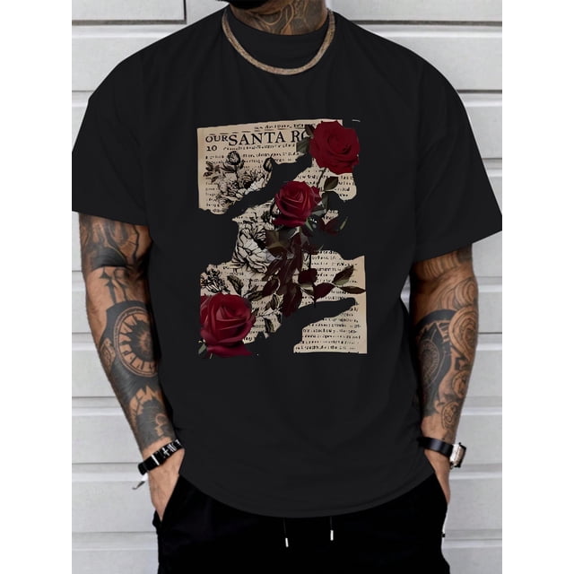 Men's Faith Graphic Print T-shirt, Short Sleeve Crew Neck , Men's Clothing For Summer Outdoor Tee For Adult, Men, Women, Teen, Teenager, Adolescent, Youth