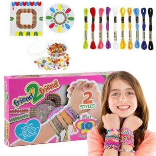 Dikence DIY Bracelet Making Kit for 3-12 Year Olds Girls Children Art and  Crafts Toy Bracelet Ropes Beads Kit-Blue 
