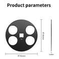 thumbnail image 3 of Hollow Lens Frame Scratchproof Frosted Protective Film for X Fold5 Rear Camera Cover Case Aluminum Rings Film, 3 of 8