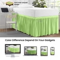 thumbnail image 4 of SGI Bedding Dorm Room Bed Skirt | Twin XL 36" Ruffled Microfiber Bed Skirt | Fade Resistant, Wrinkle Free, Anti-static, Decorative, Extra Storage Space, Clutter-Free | Sage, 4 of 8