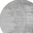 thumbnail image 5 of 8' Gray Charcoal And Silver Round Abstract Washable Indoor Outdoor Area Rug, 5 of 5
