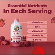 MaryRuth's Liquid Multivitamin with Lutein for Kids 1+, Immune Overall Health, Apple Berry Blast, Sugar-Free, Vegan, Gluten-Free, 15.22 fl oz