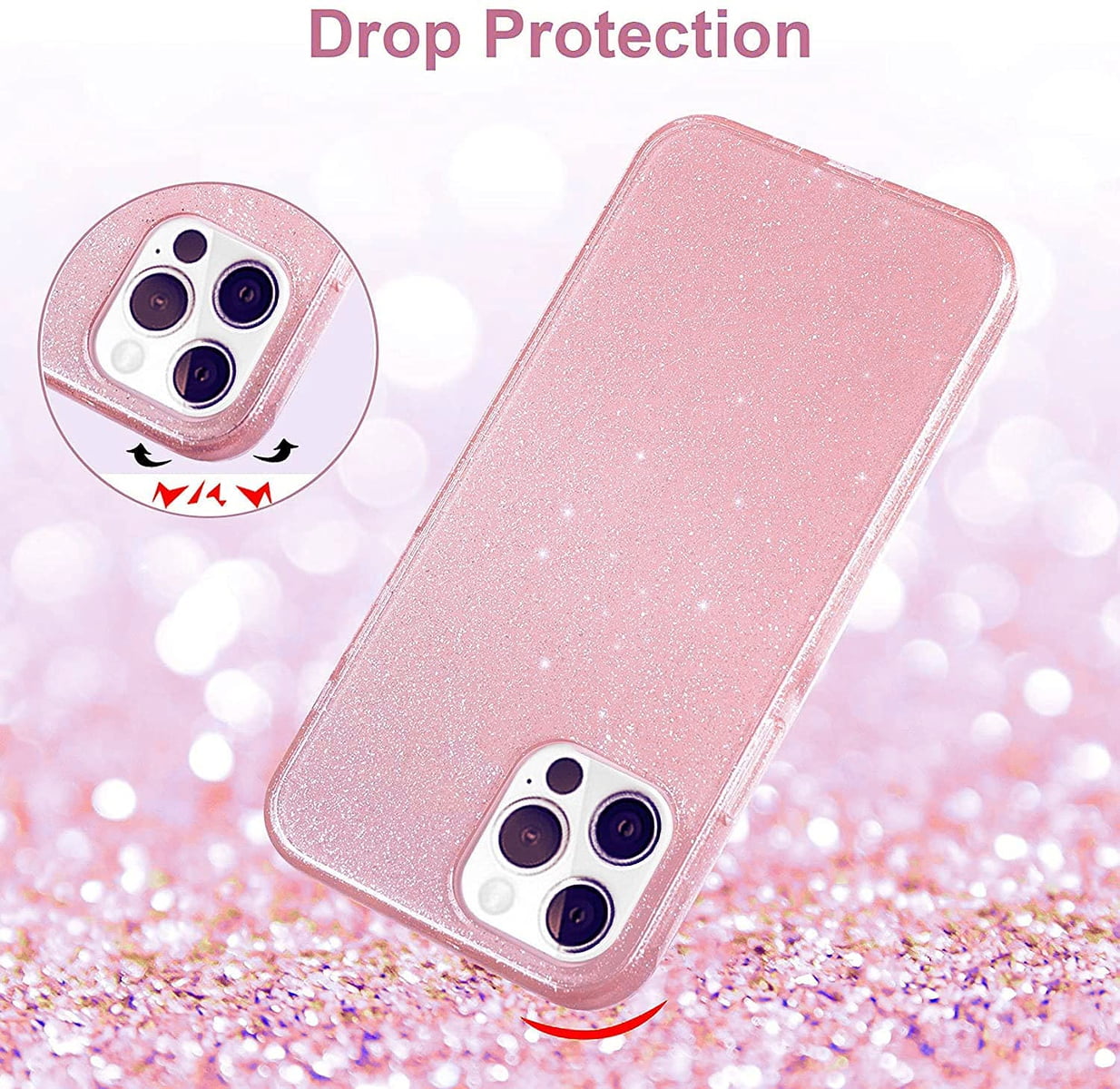For Boost Mobile Celero 5G (2023) Glitter Sparkle Bling Shiny Thin Slim  Hybrid Shockproof Rubber Silicone TPU Protective Phone Case Cover by  Xpression