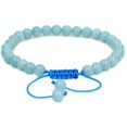 thumbnail image 1 of Bracelet Ajustable Perles Rondes 6mm Amazonite Bleu Naturel 7 Pouces Unisexe, 1 of 3