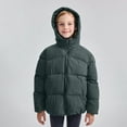 thumbnail image 5 of Cethrio Girls Puffer Jackets, Warm Windproof Full Zip Hooded Winter Coats Outerwear Green Size 10-12, 5 of 5