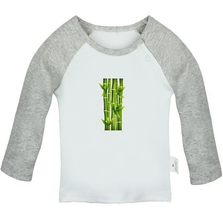 

Nature Pattern Bamboo T shirt For Baby Newborn Babies T-shirts Infant Tops 0-24M Kids Graphic Tees Clothing (Long Gray Raglan T-shirt 12-18 Months)
