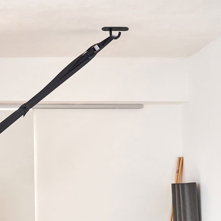 Milisten 4Pcs Black Resistance Band Wall Anchor Wall Mount Hooks for Easy Installation and Versatile Exercise