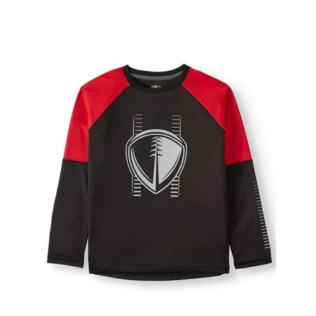 Athletic Works Long Sleeve Raglan Graphic T-Shirt (Little Boys, Big Boys, & Husky)