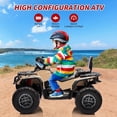 thumbnail image 2 of 24V Licensed Can-Am Electric ATV for Kids,2 Seater Ride On Car Toy, 4WD Ride On Car with Bluetooth, Led Lights, Leather Seats, and 5 Mph Max Speed, 2 of 6