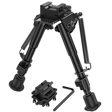 CVLIFE Bipod for Picatinny Rail, with 6 to 9 inches Adjustable & Adapter