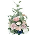 thumbnail image 1 of Flores Artificiales Soledad Arreglos Florales de Seda Centro de Mesa de Boda Flor Rosa, 1 of 10