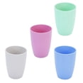 thumbnail image 1 of Taza irrompible de paja de trigo, vasos reutilizables para beber agua, vaso apilable ligero para cocina al aire libre, 4 Uds., 1 of 5