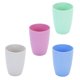 thumbnail image 1 of Taza irrompible de paja de trigo, vasos reutilizables para beber agua, vaso apilable ligero para cocina al aire libre, 4 Uds., 1 of 5
